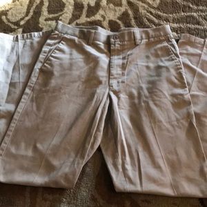 Dockers Khakis. Flat front.